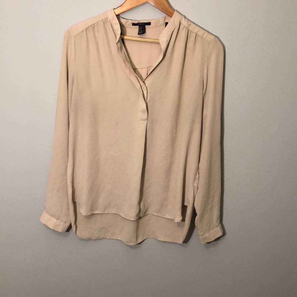Tan blouse